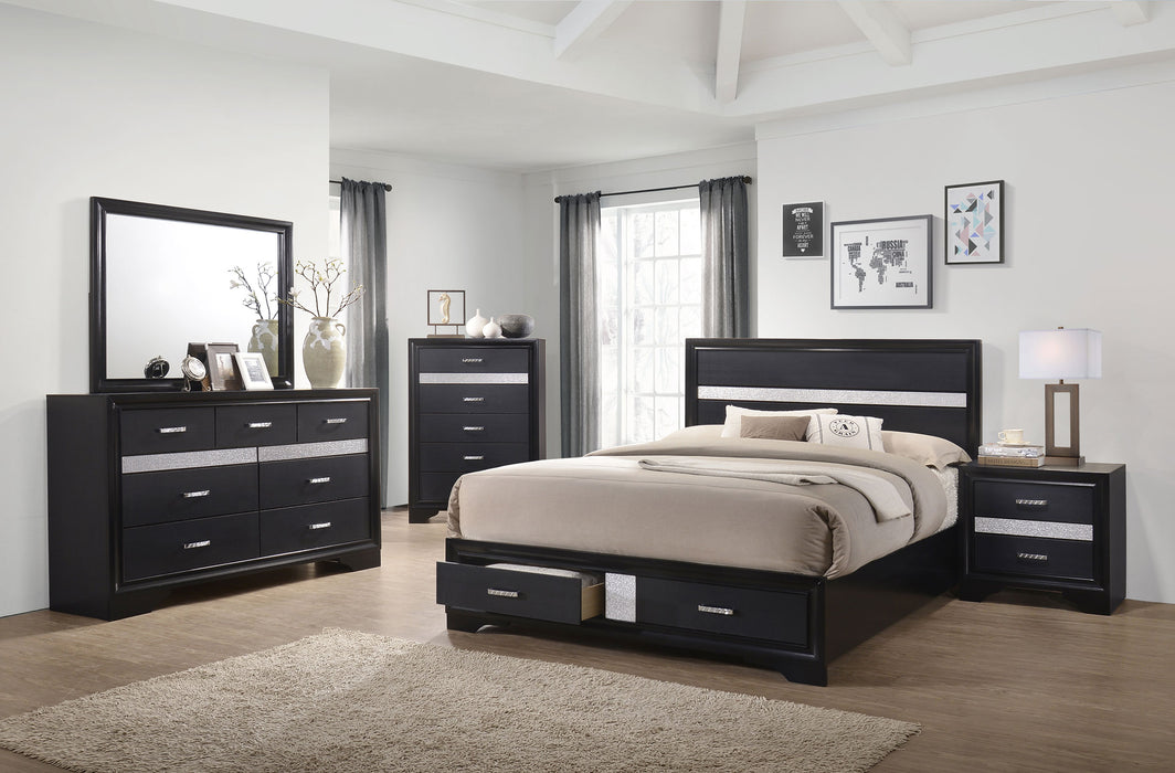 Miranda Bedroom Set with Storage - Casa Morelos / Coahuila Furniture (Oklahoma City, OK)