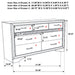 Miranda Bedroom Set with Storage - Casa Morelos / Coahuila Furniture (Oklahoma City, OK)