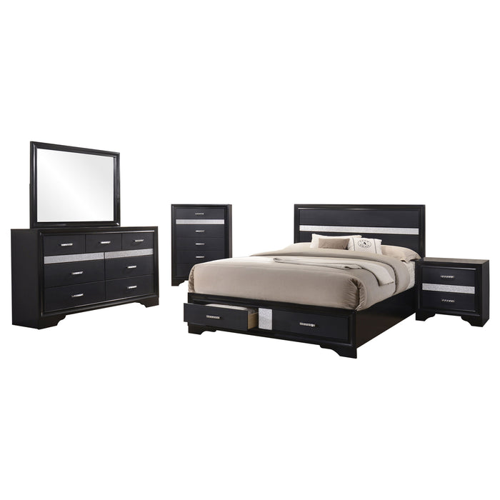 Miranda Bedroom Set with Storage - Casa Morelos / Coahuila Furniture (Oklahoma City, OK)