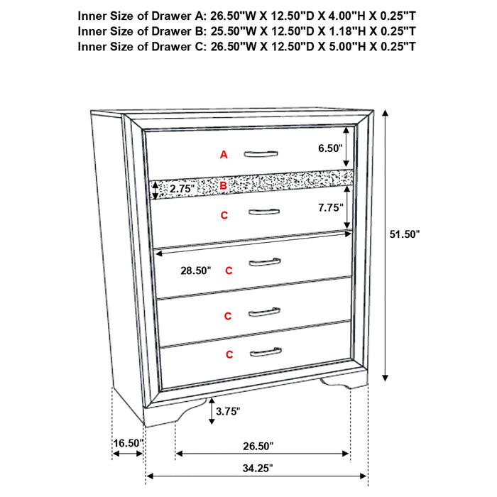 Miranda Bedroom Set with Storage - Casa Morelos / Coahuila Furniture (Oklahoma City, OK)