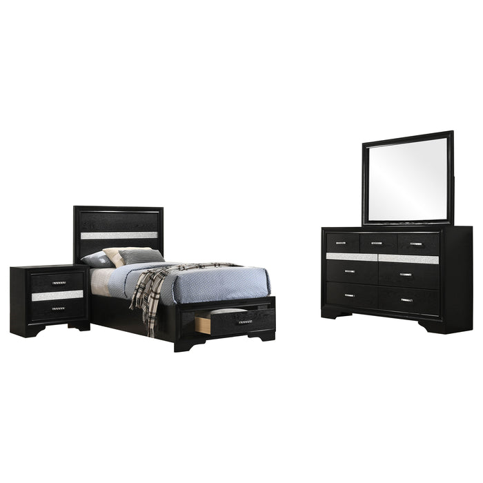 Miranda Bedroom Sets Black - Casa Morelos / Coahuila Furniture (Oklahoma City, OK)
