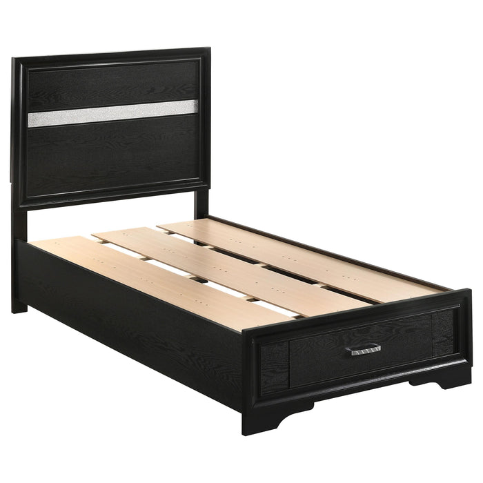 Miranda Full & Twin Storage Bed Black - Casa Morelos / Coahuila Furniture (Oklahoma City, OK)