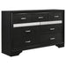 Miranda 7-drawer Dresser Black and Rhinestone - Casa Morelos / Coahuila Furniture (Oklahoma City, OK)