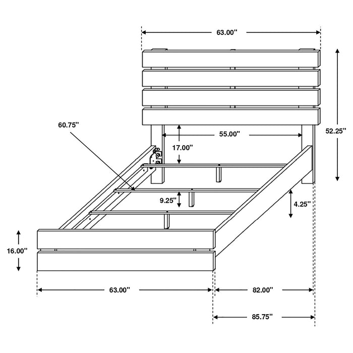 Brantford Wood Storage Panel Bed - Casa Morelos / Coahuila Furniture (Oklahoma City, OK)