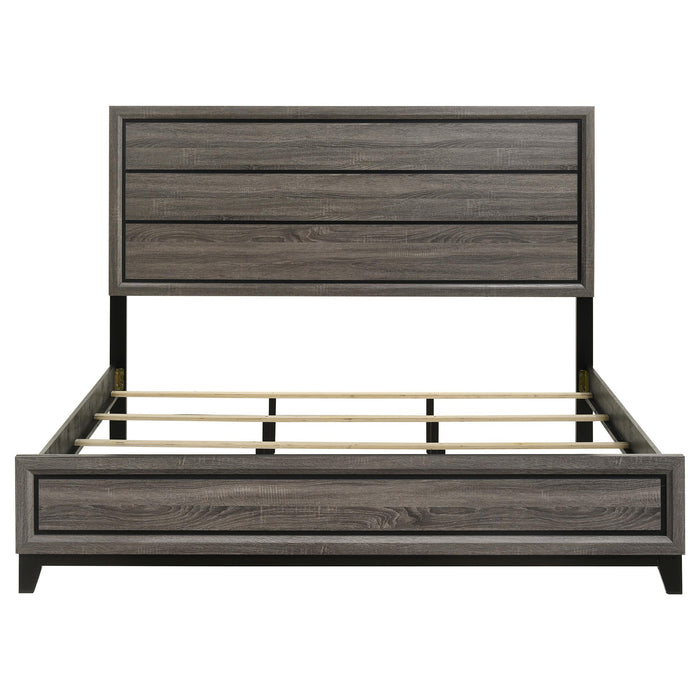 Watson Wood Panel Bed Grey Oak - Casa Morelos / Coahuila Furniture (Oklahoma City, OK)
