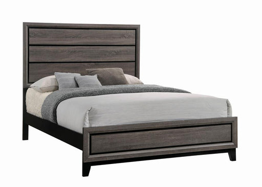 Watson Eastern King & Queen Bed Grey Oak and Black - Casa Morelos / Coahuila Furniture (Oklahoma City, OK)