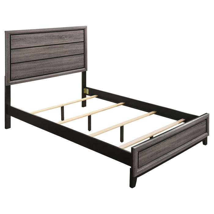 Watson Wood Panel Bed Grey Oak - Casa Morelos / Coahuila Furniture (Oklahoma City, OK)