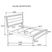 Watson Wood Panel Bed Grey Oak - Casa Morelos / Coahuila Furniture (Oklahoma City, OK)