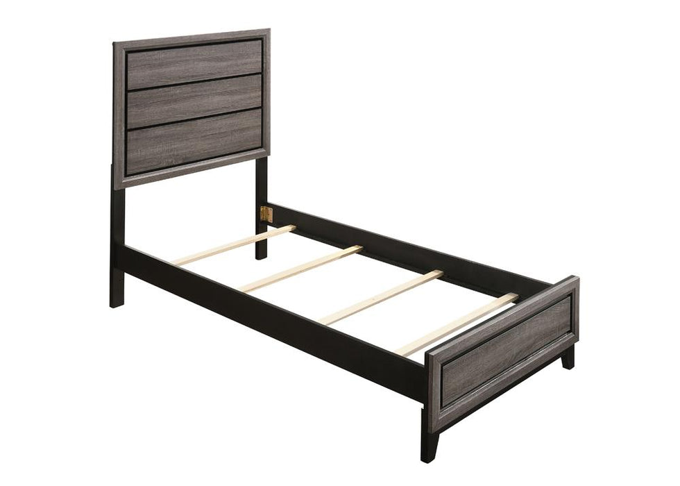 Watson Full & Twin Panel Bed Grey Oak - Casa Morelos / Coahuila Furniture (Oklahoma City, OK)