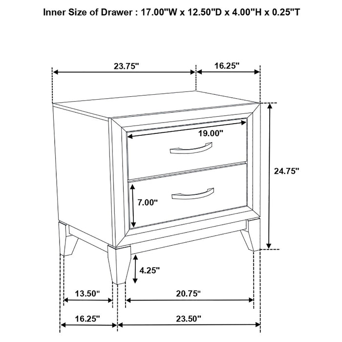 Watson Nightstand - Casa Morelos / Coahuila Furniture (Oklahoma City, OK)