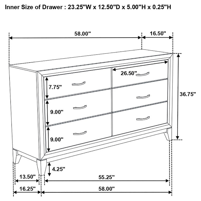 Watson Dresser - Casa Morelos / Coahuila Furniture (Oklahoma City, OK)