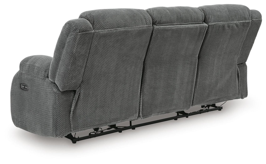 Observation Power Reclining Sofa with Drop Down Table - Casa Morelos / Coahuila Furniture (Oklahoma City, OK)