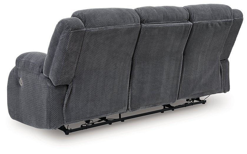 Observation Power Reclining Sofa with Drop Down Table - Casa Morelos / Coahuila Furniture (Oklahoma City, OK)