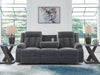 Observation Power Reclining Sofa with Drop Down Table - Casa Morelos / Coahuila Furniture (Oklahoma City, OK)