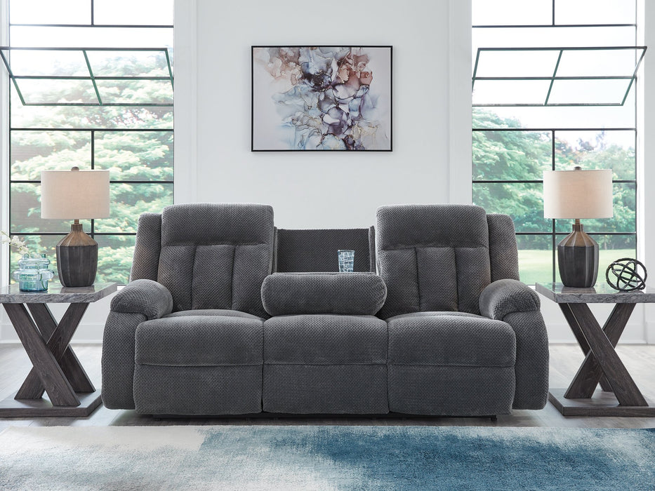 Observation Power Reclining Sofa with Drop Down Table - Casa Morelos / Coahuila Furniture (Oklahoma City, OK)