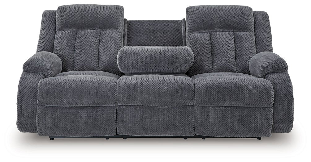 Observation Power Reclining Sofa with Drop Down Table - Casa Morelos / Coahuila Furniture (Oklahoma City, OK)