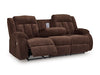 Observation Power Reclining Sofa with Drop Down Table - Casa Morelos / Coahuila Furniture (Oklahoma City, OK)