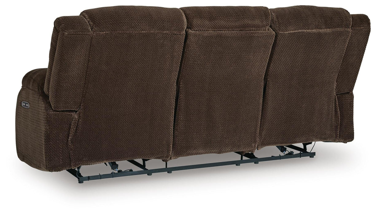 Observation Power Reclining Sofa with Drop Down Table - Casa Morelos / Coahuila Furniture (Oklahoma City, OK)