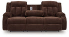 Observation Power Reclining Sofa with Drop Down Table - Casa Morelos / Coahuila Furniture (Oklahoma City, OK)