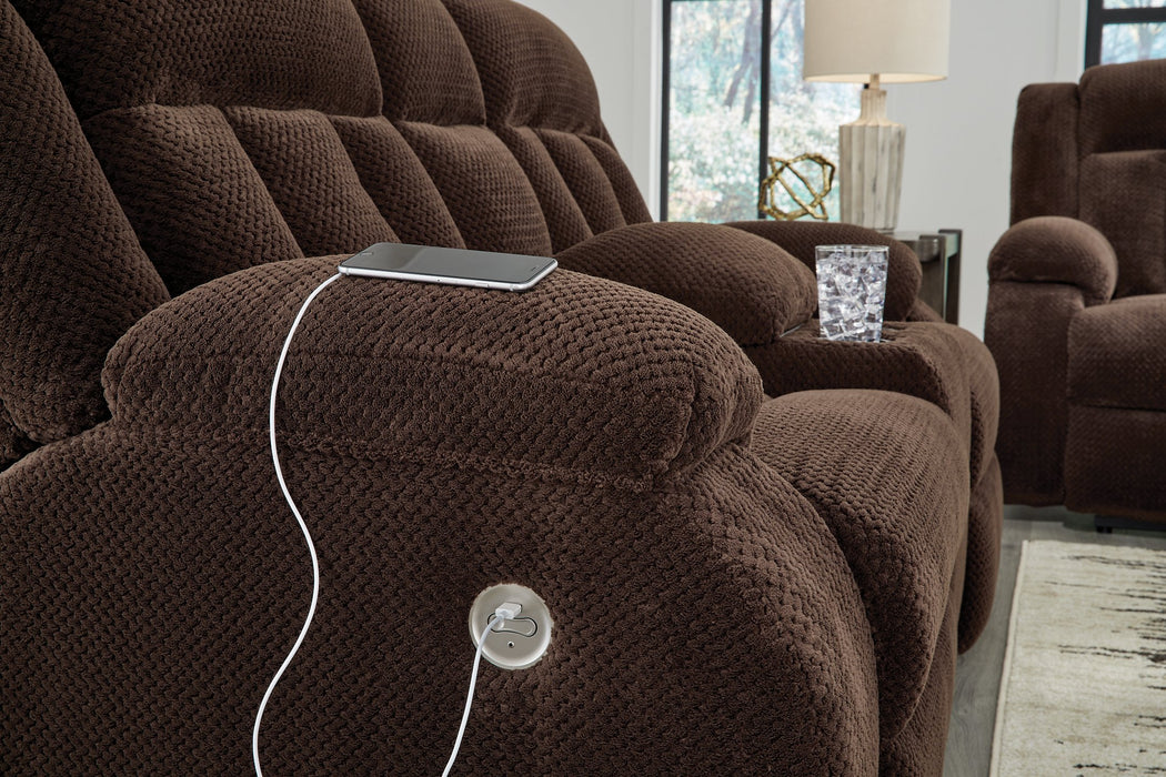Observation Power Reclining Loveseat with Console - Casa Morelos / Coahuila Furniture (Oklahoma City, OK)
