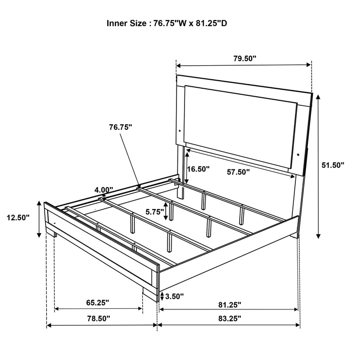 Hyland 4 & 5 Piece Bedroom Set E.King & Queen - Casa Morelos / Coahuila Furniture (Oklahoma City, OK)