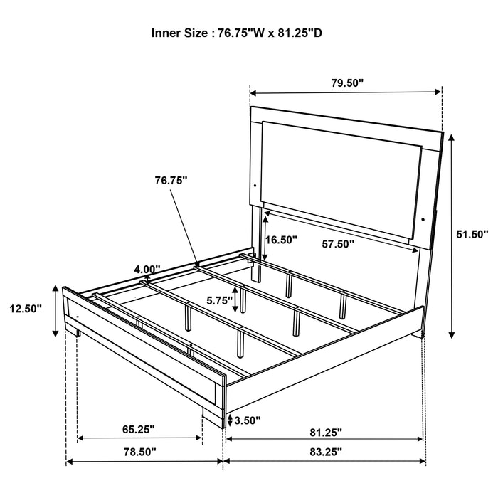 Hyland 4 & 5 Piece Bedroom Set E.King & Queen - Casa Morelos / Coahuila Furniture (Oklahoma City, OK)