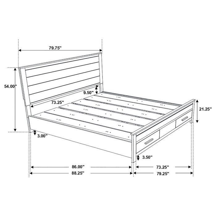 Woodmont 4 & 5 Piece E.King, Queen, & Cal;.King Bedroom Sets - Casa Morelos / Coahuila Furniture (Oklahoma City, OK)