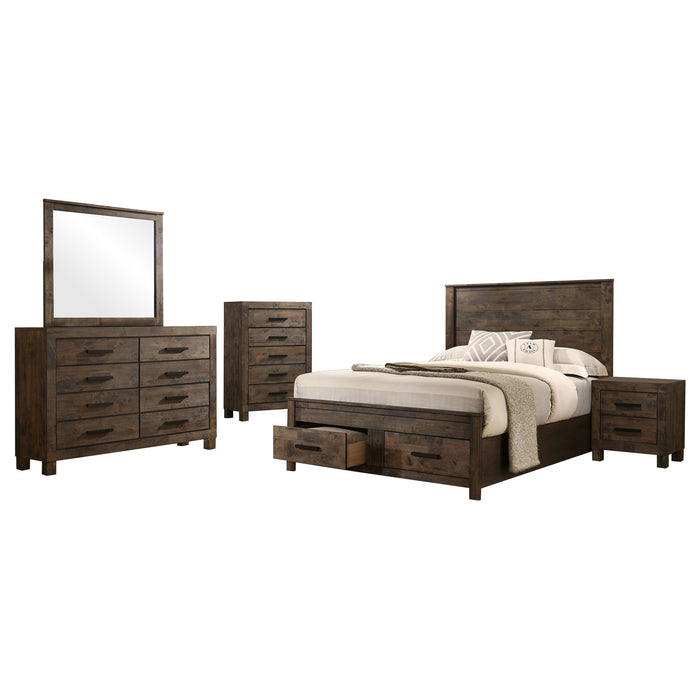 Woodmont 4 & 5 Piece E.King, Queen, & Cal;.King Bedroom Sets - Casa Morelos / Coahuila Furniture (Oklahoma City, OK)