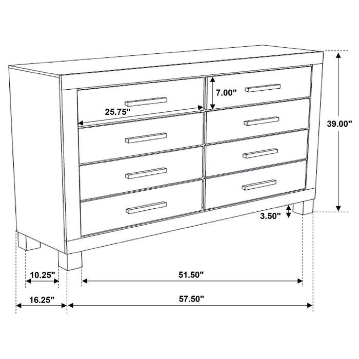 Woodmont 4 & 5 Piece E.King, Queen, & Cal;.King Bedroom Sets - Casa Morelos / Coahuila Furniture (Oklahoma City, OK)