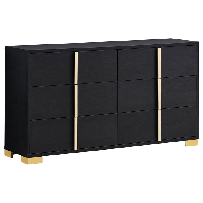 Marceline Bedroom Sets White & Black 4 & 5 Piece - Casa Morelos / Coahuila Furniture (Oklahoma City, OK)