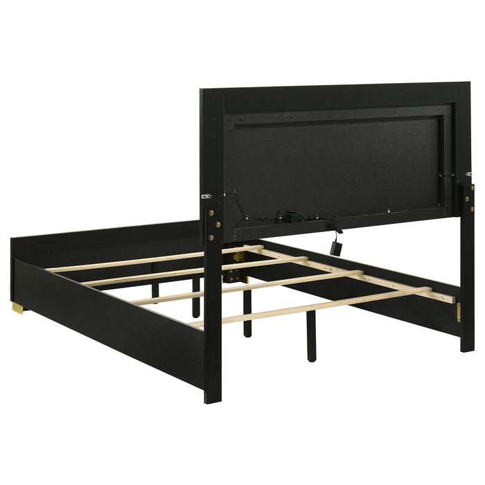 Marceline Panel Bed with LED Lighting