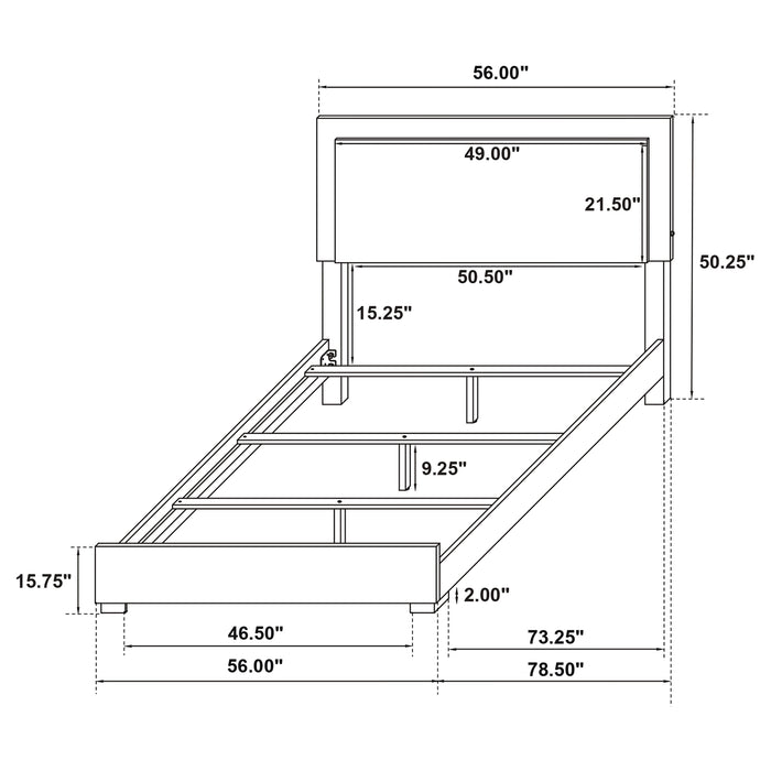 Marceline Beds White & Black Eastren King, Full, Twin, & Queen - Casa Morelos / Coahuila Furniture (Oklahoma City, OK)