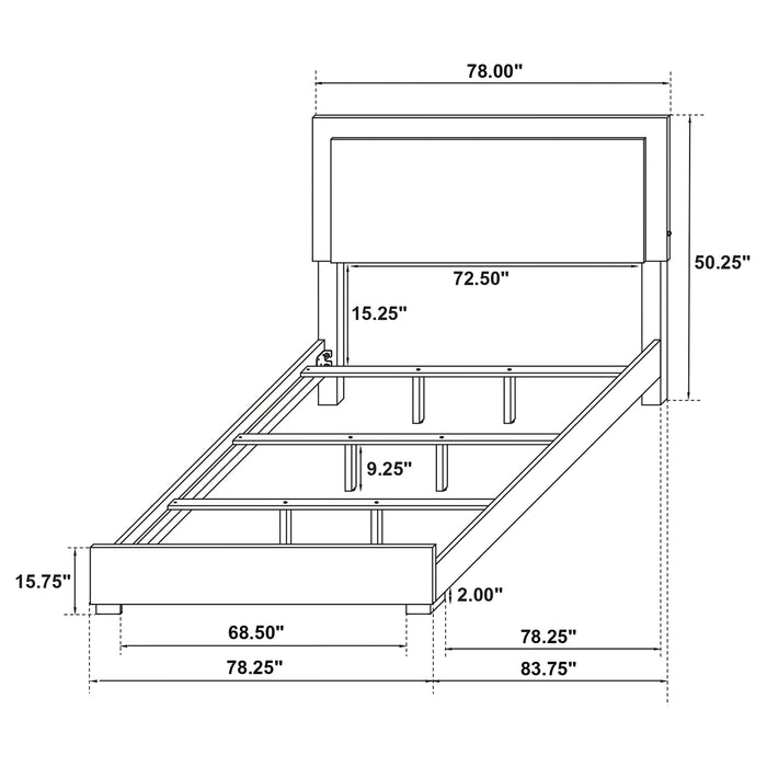 Marceline Beds White & Black Eastren King, Full, Twin, & Queen - Casa Morelos / Coahuila Furniture (Oklahoma City, OK)