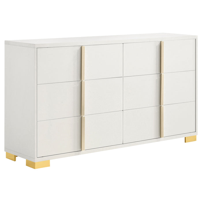 Marceline Bedroom Sets White & Black 4 & 5 Piece - Casa Morelos / Coahuila Furniture (Oklahoma City, OK)