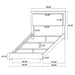 Marceline Bedroom Sets White & Black 4 & 5 Piece - Casa Morelos / Coahuila Furniture (Oklahoma City, OK)