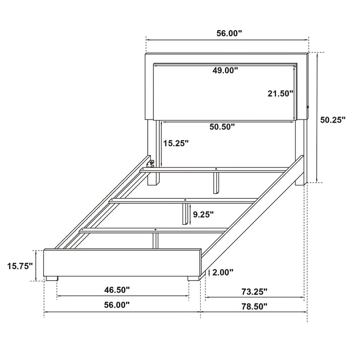 Marceline Beds White & Black Eastren King, Full, Twin, & Queen - Casa Morelos / Coahuila Furniture (Oklahoma City, OK)