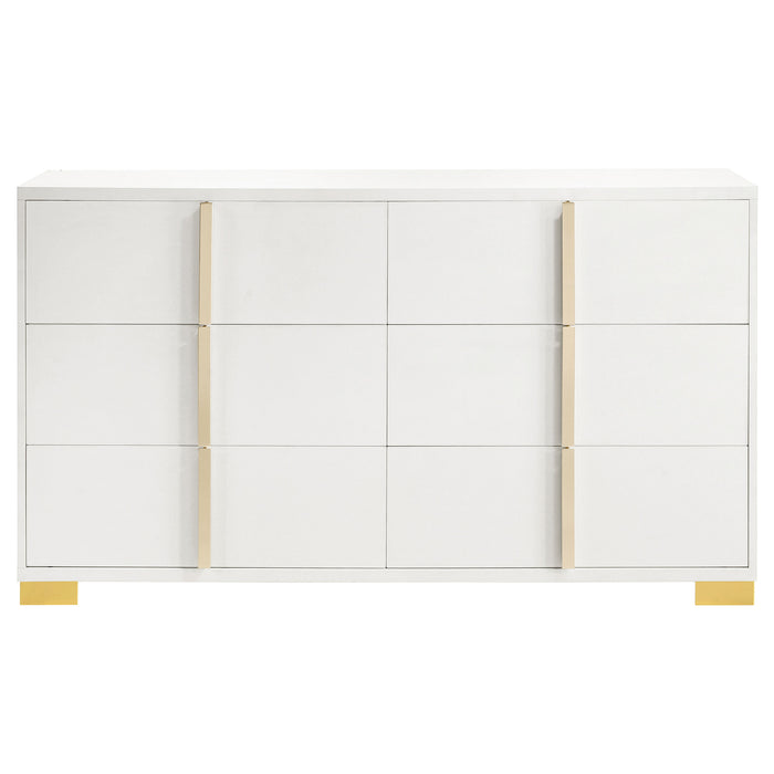 Marceline Bedroom Sets White & Black 4 & 5 Piece - Casa Morelos / Coahuila Furniture (Oklahoma City, OK)