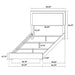 Marceline Bedroom Sets White & Black 4 & 5 Piece - Casa Morelos / Coahuila Furniture (Oklahoma City, OK)