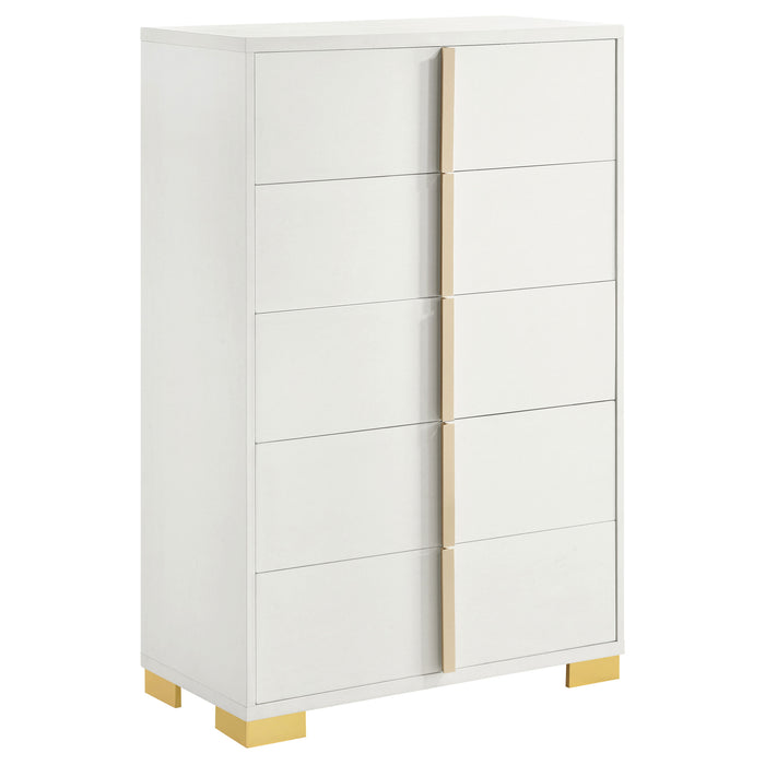Marceline Bedroom Sets White & Black 4 & 5 Piece - Casa Morelos / Coahuila Furniture (Oklahoma City, OK)