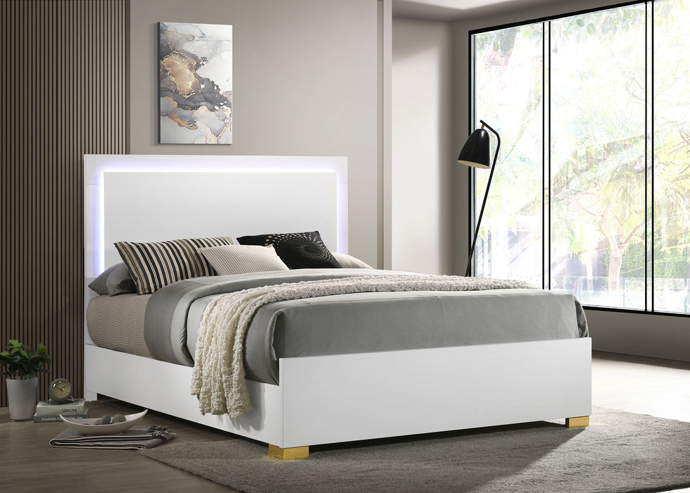 Marceline Beds White & Black Eastren King, Full, Twin, & Queen - Casa Morelos / Coahuila Furniture (Oklahoma City, OK)