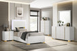 Marceline Bedroom Sets White & Black 4 & 5 Piece - Casa Morelos / Coahuila Furniture (Oklahoma City, OK)