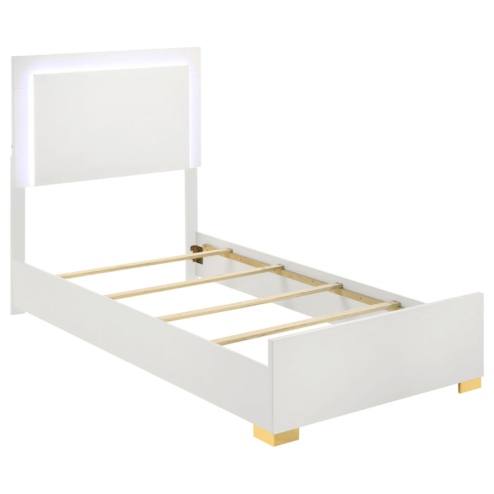 Marceline Bedroom Sets White & Black 4 & 5 Piece - Casa Morelos / Coahuila Furniture (Oklahoma City, OK)