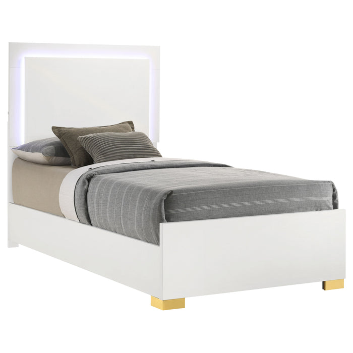 Marceline Beds White & Black Eastren King, Full, Twin, & Queen - Casa Morelos / Coahuila Furniture (Oklahoma City, OK)