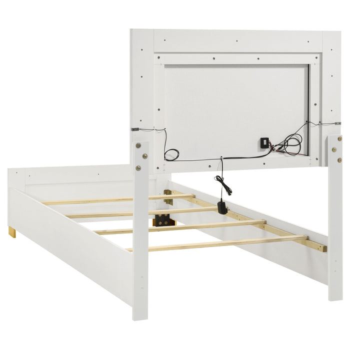 Marceline Beds White & Black Eastren King, Full, Twin, & Queen - Casa Morelos / Coahuila Furniture (Oklahoma City, OK)