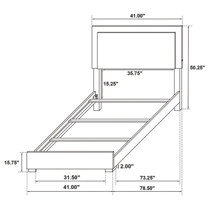Marceline Beds White & Black Eastren King, Full, Twin, & Queen - Casa Morelos / Coahuila Furniture (Oklahoma City, OK)