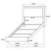 Marceline Beds White & Black Eastren King, Full, Twin, & Queen - Casa Morelos / Coahuila Furniture (Oklahoma City, OK)