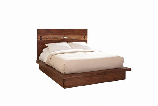 Winslow California King, E.King & Queen Bed Smokey Walnut and Coffee Bean - Casa Morelos / Coahuila Furniture (Oklahoma City, OK)