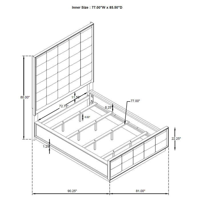 Durango 4 & 5 Piece E.King, Cal.King & Queen Bedroom Set - Casa Morelos / Coahuila Furniture (Oklahoma City, OK)
