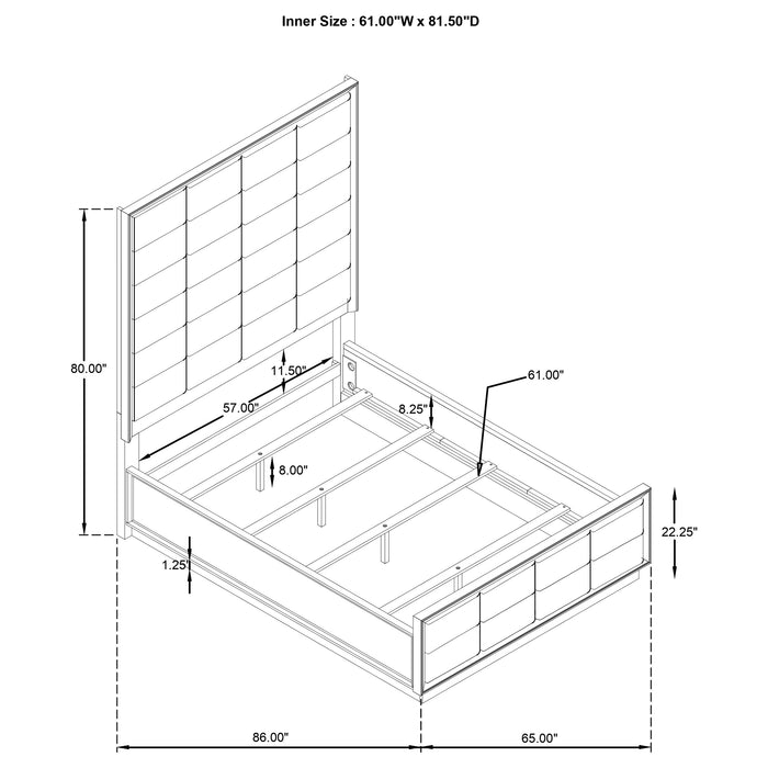 Durango 4 & 5 Piece E.King, Cal.King & Queen Bedroom Set - Casa Morelos / Coahuila Furniture (Oklahoma City, OK)