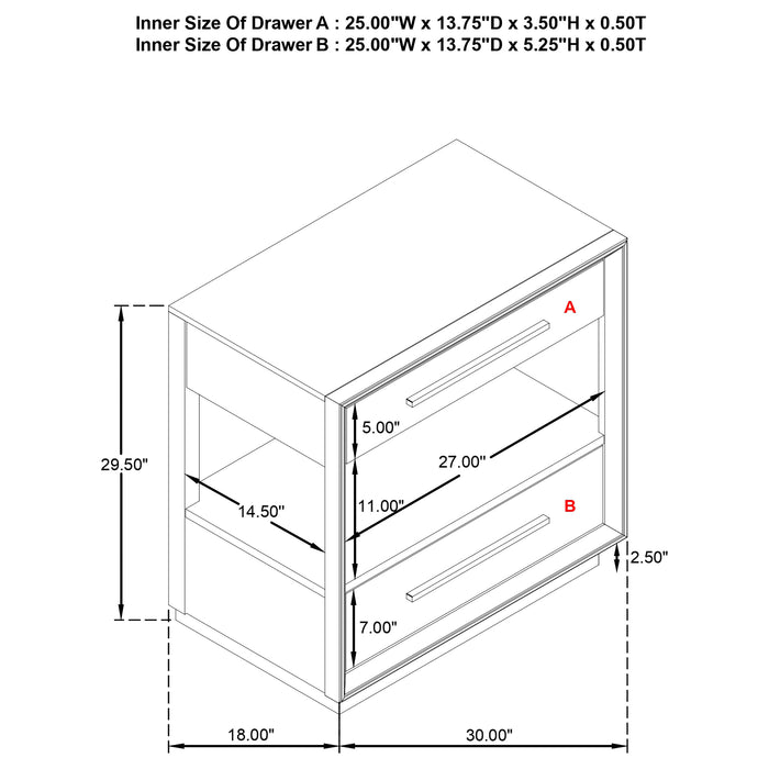 Durango Nightstands - Casa Morelos / Coahuila Furniture (Oklahoma City, OK)